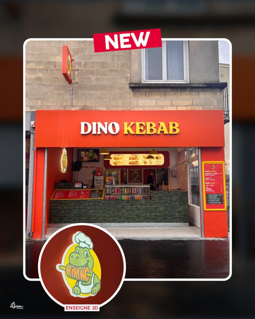 dino kebab-enseigne-drapeau