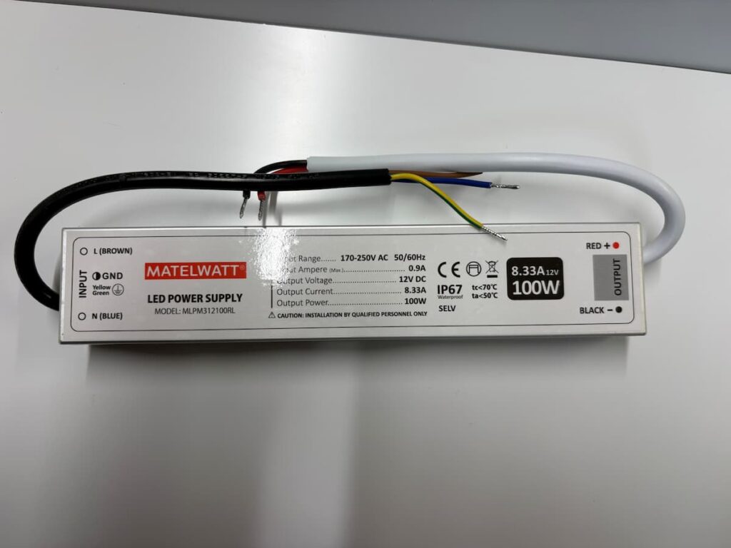 LED POWER SUPPLY 100w12v